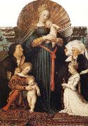 Hans holbein the younger Madonna of Mercy and the Family of Jakob Meyer zum Hasen oil painting on canvas